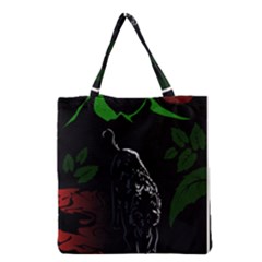 Nature Night Foliage Mountains Grocery Tote Bag by Amaryn4rt