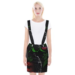 Nature Night Foliage Mountains Braces Suspender Skirt by Amaryn4rt