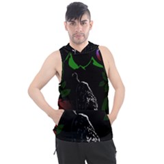 Nature Night Foliage Mountains Men s Sleeveless Hoodie by Amaryn4rt