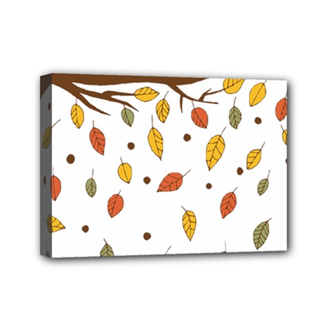 Autumn Isolated Blade Branch Mini Canvas 7  X 5  (stretched) by Amaryn4rt