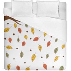 Autumn Isolated Blade Branch Duvet Cover (king Size) by Amaryn4rt