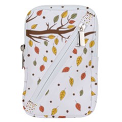 Autumn Isolated Blade Branch Belt Pouch Bag (large) by Amaryn4rt