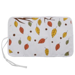 Autumn Isolated Blade Branch Pen Storage Case (m) by Amaryn4rt