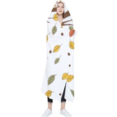 Autumn Isolated Blade Branch Wearable Blanket by Amaryn4rt