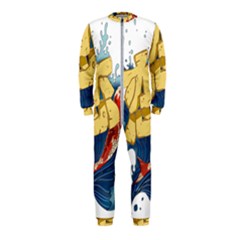 Wave Fish Koi Splash Character Onepiece Jumpsuit (kids) by Amaryn4rt