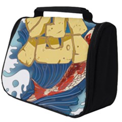 Wave Fish Koi Splash Character Full Print Travel Pouch (big) by Amaryn4rt