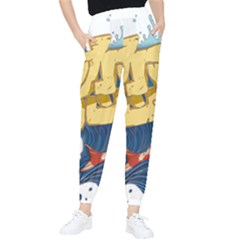 Wave Fish Koi Splash Character Tapered Pants by Amaryn4rt