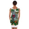 Armor Japan Maple Leaves Samurai Wrap Front Bodycon Dress View2