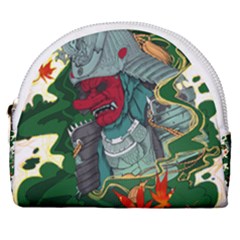 Armor Japan Maple Leaves Samurai Horseshoe Style Canvas Pouch by Amaryn4rt