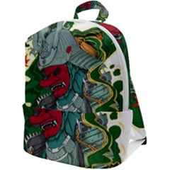 Armor Japan Maple Leaves Samurai Zip Up Backpack by Amaryn4rt