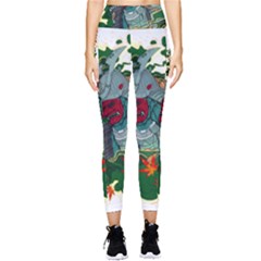 Armor Japan Maple Leaves Samurai Pocket Leggings  by Amaryn4rt