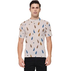 Raindrops Water Drops Pattern Men s Short Sleeve Rash Guard by Amaryn4rt