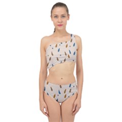 Raindrops Water Drops Pattern Spliced Up Two Piece Swimsuit by Amaryn4rt