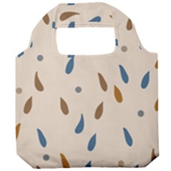 Raindrops Water Drops Pattern Foldable Grocery Recycle Bag by Amaryn4rt