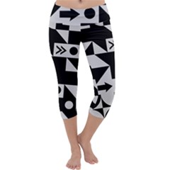 Abstract Art Artistic Artwork Capri Yoga Leggings by Amaryn4rt