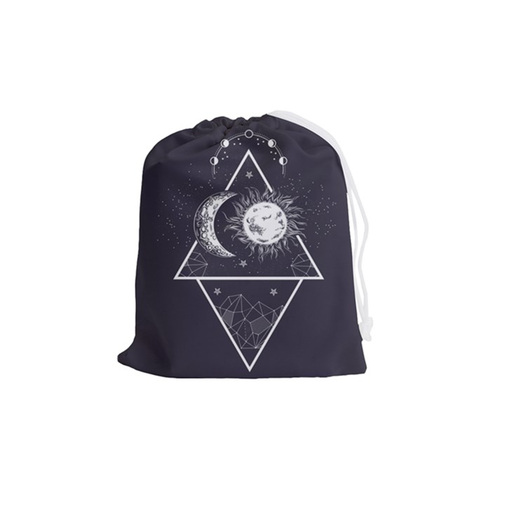 Moon and sun Drawstring Pouch (Medium)