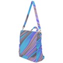 Wave Abstract Texture Design Crossbody Backpack View1