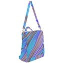 Wave Abstract Texture Design Crossbody Backpack View2