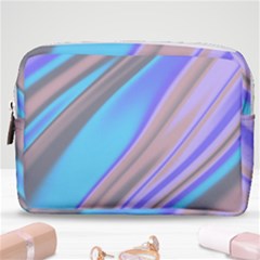 Wave Abstract Texture Design Make Up Pouch (medium) by Amaryn4rt