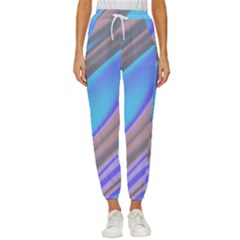 Wave Abstract Texture Design Cropped Drawstring Pants by Amaryn4rt