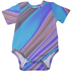 Wave Abstract Texture Design Baby Short Sleeve Onesie Bodysuit