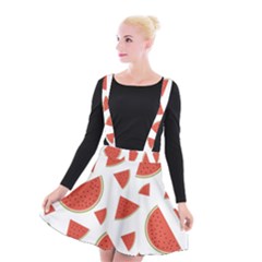 Watermelons Fruits Tropical Fruits Suspender Skater Skirt