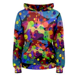 Blobs Dots Abstract Art Waves Women s Pullover Hoodie by Amaryn4rt