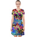 Blobs Dots Abstract Art Waves Adorable in Chiffon Dress View1