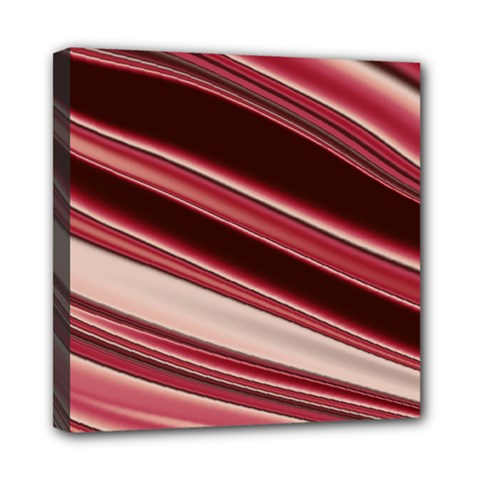 Wave Texture Design Pattern Art Mini Canvas 8  X 8  (stretched) by Amaryn4rt