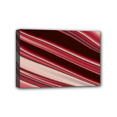 Wave Texture Design Pattern Art Mini Canvas 6  X 4  (stretched) by Amaryn4rt