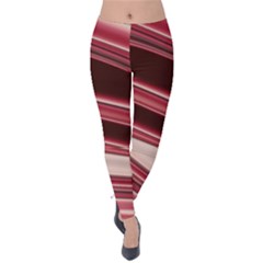 Wave Texture Design Pattern Art Velvet Leggings by Amaryn4rt