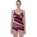 Wave Texture Design Pattern Art Tie Front Two Piece Tankini View1