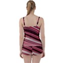 Wave Texture Design Pattern Art Tie Front Two Piece Tankini View2