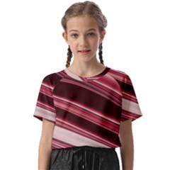 Wave Texture Design Pattern Art Kids  Basic Tee by Amaryn4rt