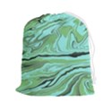 Waves Marbled Abstract Background Drawstring Pouch (2XL) View1