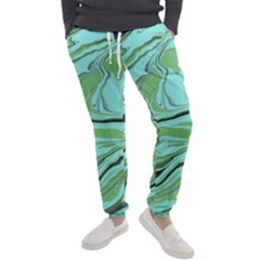 Waves Marbled Abstract Background Men s Jogger Sweatpants