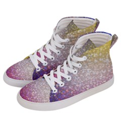 Glitter Particles Pattern Abstract Men s Hi-top Skate Sneakers by Amaryn4rt