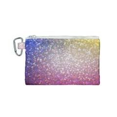 Glitter Particles Pattern Abstract Canvas Cosmetic Bag (small) by Amaryn4rt