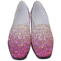 Glitter Particles Pattern Abstract Women s Classic Loafer Heels by Amaryn4rt