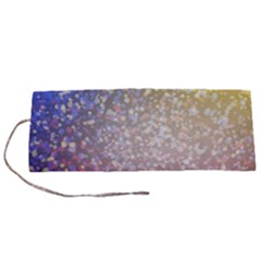 Glitter Particles Pattern Abstract Roll Up Canvas Pencil Holder (s) by Amaryn4rt