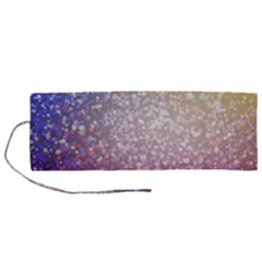 Glitter Particles Pattern Abstract Roll Up Canvas Pencil Holder (m) by Amaryn4rt