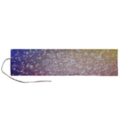 Glitter Particles Pattern Abstract Roll Up Canvas Pencil Holder (l) by Amaryn4rt