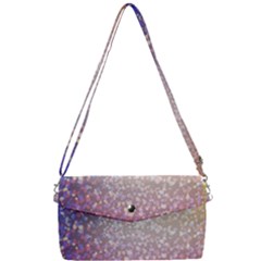 Glitter Particles Pattern Abstract Removable Strap Clutch Bag by Amaryn4rt