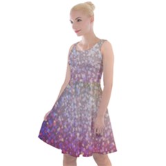 Glitter Particles Pattern Abstract Knee Length Skater Dress by Amaryn4rt