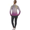 Glitter Particles Pattern Abstract Women s Pique Long Sleeve Tee View2