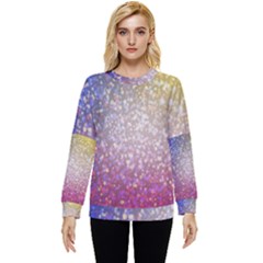 Glitter Particles Pattern Abstract Hidden Pocket Sweatshirt by Amaryn4rt