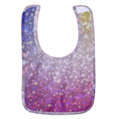 Glitter Particles Pattern Abstract Baby Bib