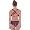 Stranger Things Fantasy Dark  Red Criss Cross Bikini Set View2