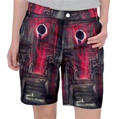 Stranger Things Fantasy Dark  Red Pocket Shorts by Amaryn4rt