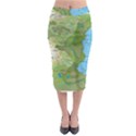 Grand Duchy Of Valderin Fantasy Map Midi Pencil Skirt View1